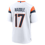 Johmsee D.Broncos #17 Jaylen Waddle White Game Stitched Jerseys