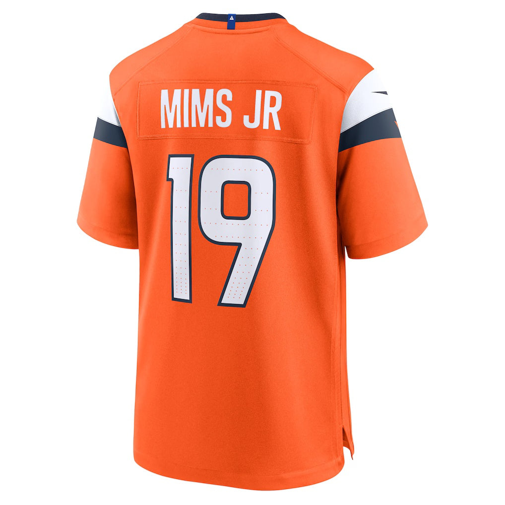 Johmsee D.Broncos #19 Marvin Mims Jr Orange Team Game Stitched Jerseys