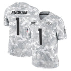 Johmsee D.Broncos #1 Evan Engram Player Arctic Camo Salute To Service Limited Stitched Jerseys