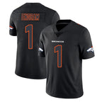 Johmsee D.Broncos #1 Evan Engram Player Black Impact Limited Game Stitched Jerseys