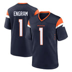 Johmsee D.Broncos #1 Evan Engram Player Navy Home Game Stitched Jerseys