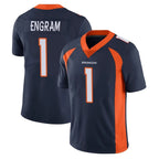 Johmsee D.Broncos #1 Evan Engram Player Navy Vapor Untouchable Limited Game Stitched Jerseys