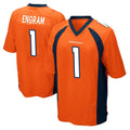 Johmsee D.Broncos #1 Evan Engram Player Orange Color Home Game Stitched Jerseys