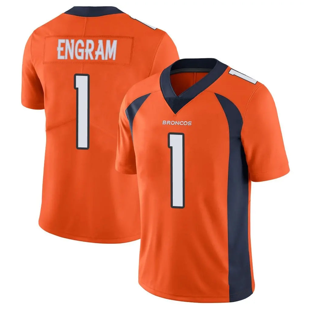 Johmsee D.Broncos #1 Evan Engram Player Orange Color Vapor Untouchable Limited Game Stitched Jerseys