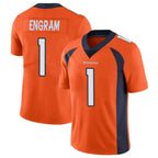 Johmsee D.Broncos #1 Evan Engram Player Orange Color Vapor Untouchable Limited Game Stitched Jerseys