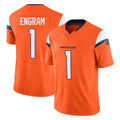 Johmsee D.Broncos #1 Evan Engram Player Orange Vapor F.U.S.E. Limited Home Game Stitched Jerseys