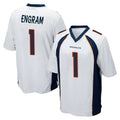 Johmsee D.Broncos #1 Evan Engram Player White Game Stitched Jerseys