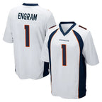 Johmsee D.Broncos #1 Evan Engram Player White Game Stitched Jerseys