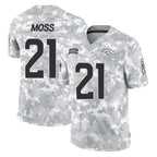 Johmsee D.Broncos #21 Riley Moss Player Arctic Camo Salute To Service Limited Stitched Jerseys