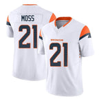 Johmsee D.Broncos #21 Riley Moss Player White Limited Vapor F.U.S.E. Home Game Stitched Jerseys