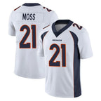 Johmsee D.Broncos #21 Riley Moss Player White Vapor Untouchable Limited Home Game Stitched Jerseys