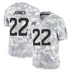Johmsee D.Broncos #22 Brandon Jones Player Arctic Camo Salute To Service Limited Stitched Jerseys