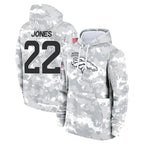Johmsee D.Broncos #22 Brandon Jones Player Arctic Camo Salute to Service Hoodies Limited Game Stitched Jerseys