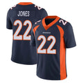 Johmsee D.Broncos #22 Brandon Jones Player Navy Vapor Untouchable Limited Game Stitched Jerseys