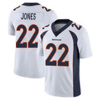 Johmsee D.Broncos #22 Brandon Jones Player White Vapor Untouchable Limited Home Game Stitched Jerseys