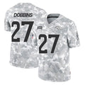 Johmsee D.Broncos #27 J.K. Dobbins Player Arctic Camo Salute To Service Limited Stitched Jerseys