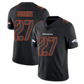 Johmsee D.Broncos #27 J.K. Dobbins Player Black Impact Limited Game Stitched Jerseys