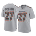 Johmsee D.Broncos #27 J.K. Dobbins Player Gray Atmosphere Fashion Limited Game Stitched Jerseys
