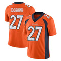 Johmsee D.Broncos #27 J.K. Dobbins Player Orange Color Vapor Untouchable Limited Game Stitched Jerseys