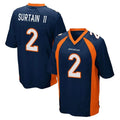 Johmsee D.Broncos #2 Pat Surtain II Player Navy Game Stitched Jerseys