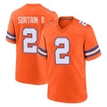 Johmsee D.Broncos #2 Pat Surtain II Player Orange Alternate Collection Throwback Game Stitched Jerseys