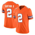 Johmsee D.Broncos #2 Pat Surtain II Player Orange Limited Alternate Vapor F.U.S.E. Throwback Game Stitched Jerseys