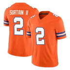 Johmsee D.Broncos #2 Pat Surtain II Player Orange Limited Alternate Vapor F.U.S.E. Throwback Game Stitched Jerseys