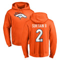 Johmsee D.Broncos #2 Pat Surtain II Player Orange Pullover Hoodie Limited Stitched Jerseys
