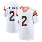 Johmsee D.Broncos #2 Pat Surtain II Player White Home Game Stitched Jerseys