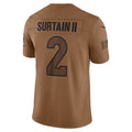 Johmsee D.Broncos #2 Patrick Surtain II Player Brown Salute To Service Limited Stitched Jerseys