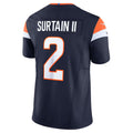Johmsee D.Broncos #2 Patrick Surtain II Player Navy Vapor F.U.S.E. Limited  Stitched Jerseys
