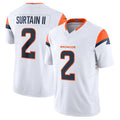 Johmsee D.Broncos #2 Patrick Surtain II Player White Vapor F.U.S.E. Limited Stitched Jerseys
