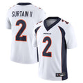 Johmsee D.Broncos #2 Patrick Surtain II Player White Vapor Untouchable Limited Stitched Jerseys