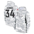 Johmsee D.Broncos #34 JL Skinner Player Arctic Camo Salute to Service Hoodies Limited Game Stitched Jerseys