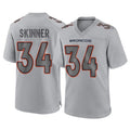 Johmsee D.Broncos #34 JL Skinner Player Gray Atmosphere Fashion Limited Game Stitched Jerseys