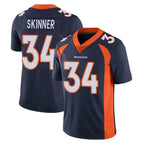 Johmsee D.Broncos #34 JL Skinner Player Navy Vapor Untouchable Limited Game Stitched Jerseys