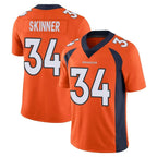 Johmsee D.Broncos #34 JL Skinner Player Orange Color Vapor Untouchable Limited Game Stitched Jerseys
