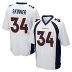 Johmsee D.Broncos #34 JL Skinner Player White Game Stitched Jerseys