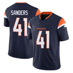 Johmsee D.Broncos #41 Drew Sanders Player Navy Limited Vapor F.U.S.E. Home Game Stitched Jerseys