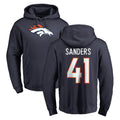 Johmsee D.Broncos #41 Drew Sanders Player Navy Pullover Hoodie Limited Stitched Jerseys