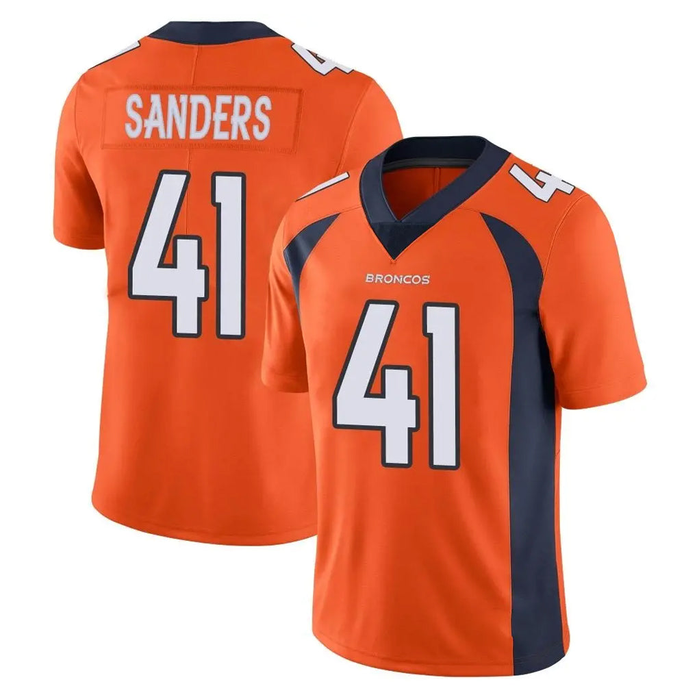 Johmsee D.Broncos #41 Drew Sanders Player Orange Color Vapor Untouchable Limited Game Stitched Jerseys