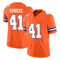 Johmsee D.Broncos #41 Drew Sanders Player Orange Limited Alternate Vapor F.U.S.E. Throwback Game Stitched Jerseys