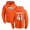 Johmsee D.Broncos #41 Drew Sanders Player Orange Pullover Hoodie Limited Stitched Jerseys