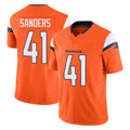 Johmsee D.Broncos #41 Drew Sanders Player Orange Vapor F.U.S.E. Limited Home Game Stitched Jerseys