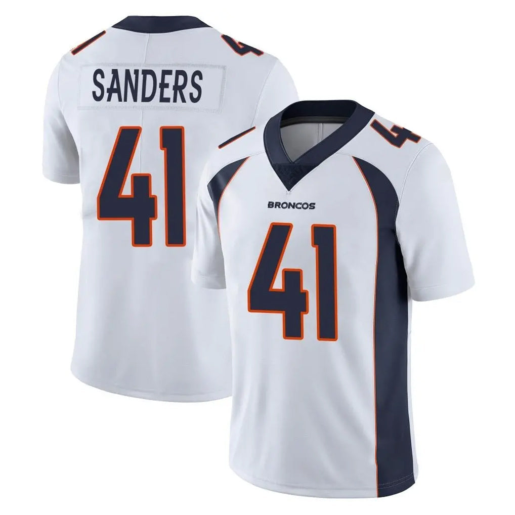 Johmsee D.Broncos #41 Drew Sanders Player White Vapor Untouchable Limited Home Game Stitched Jerseys