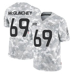 Johmsee D.Broncos #69 Mike McGlinchey Player Arctic Camo Salute To Service Limited Stitched Jerseys