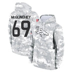 Johmsee D.Broncos #69 Mike McGlinchey Player Arctic Camo Salute to Service Hoodies Limited Game Stitched Jerseys