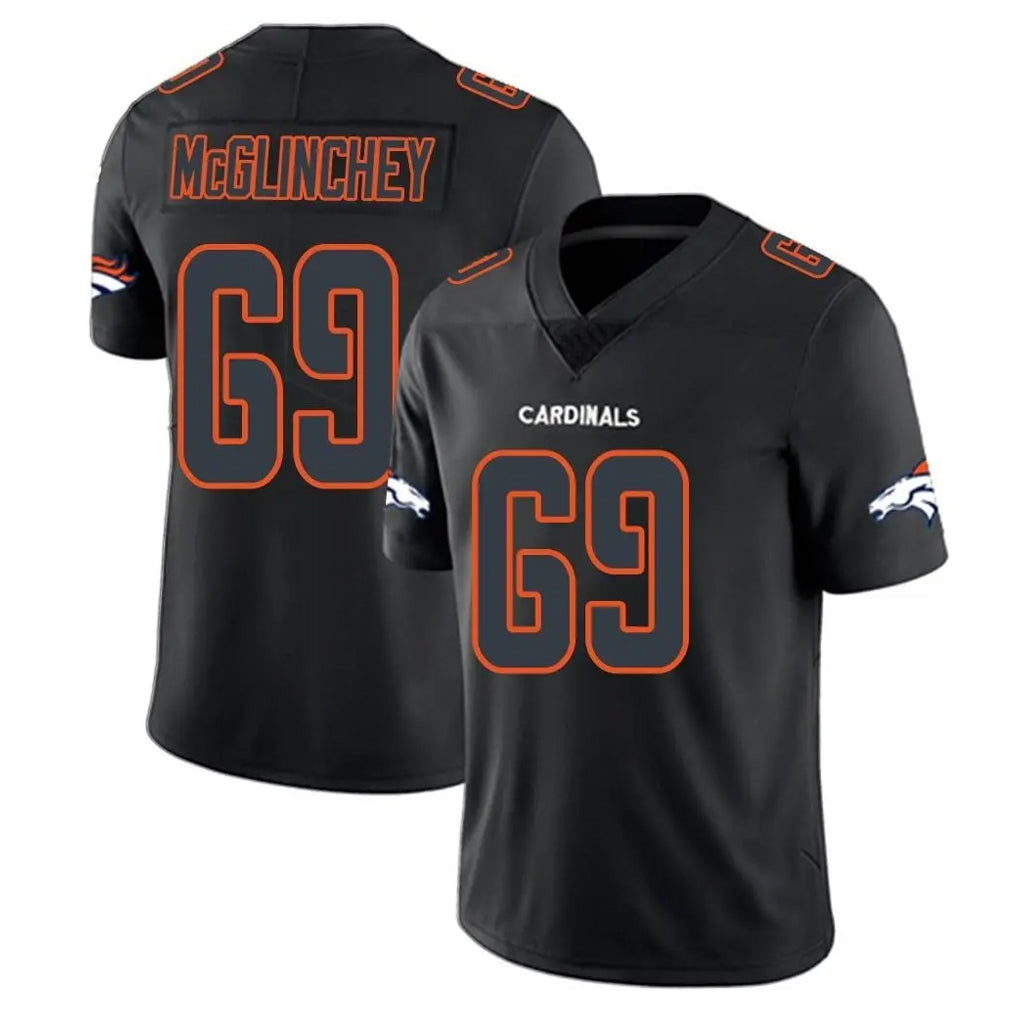 Johmsee D.Broncos #69 Mike McGlinchey Player Black Impact Limited Game Stitched Jerseys