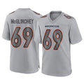 Johmsee D.Broncos #69 Mike McGlinchey Player Gray Atmosphere Fashion Limited Game Stitched Jerseys