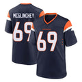 Johmsee D.Broncos #69 Mike McGlinchey Player Navy Home Game Stitched Jerseys
